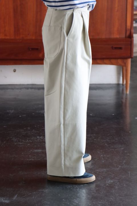 STUDIO NICHOLSON 22SS DEEP PLEAT VOLUME PANTS style.2022.3.9.