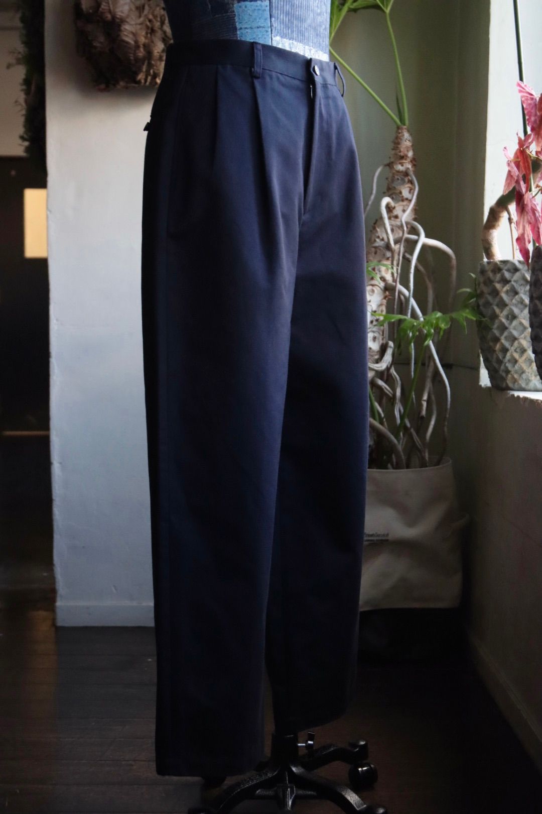 アプレッセ24SS Type.1 Silk Blend Chino Trousers (24SAP-04-13H)NAVY - 1(S)