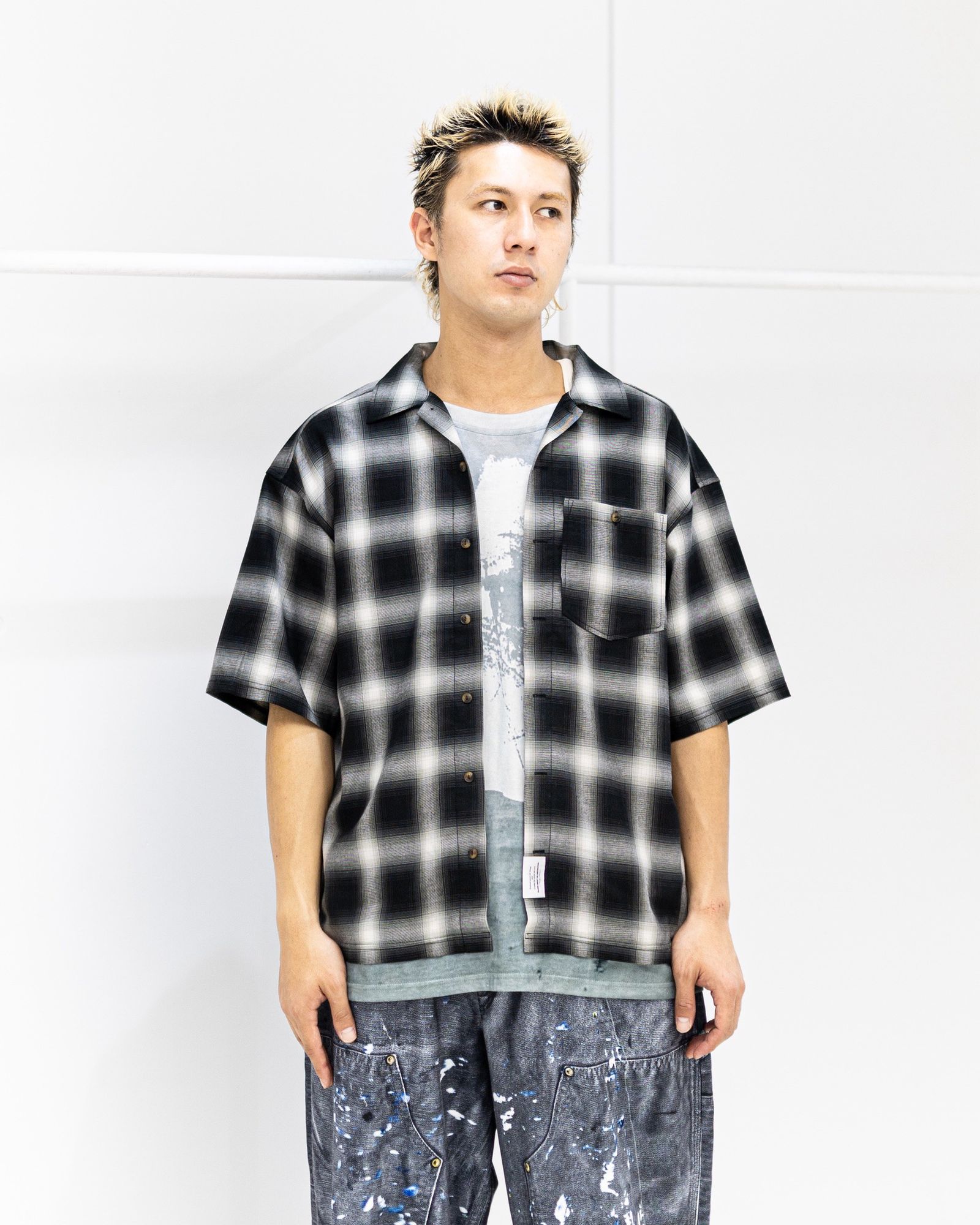 TALKING ABOUT ABSTRACTION TRANSFER LAYERED STYLE S/S SH MARKスタイル！