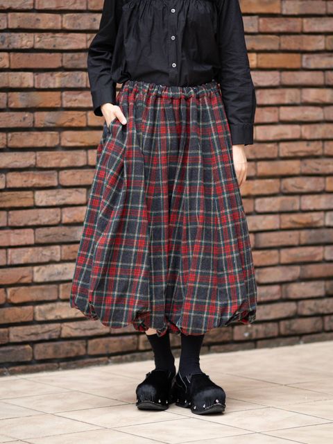 tao 26FW ウールミルドタータンチェック先染パンツ(TR-P014-051-3)TOP GRAY/RED☆10月16日(金)発売！