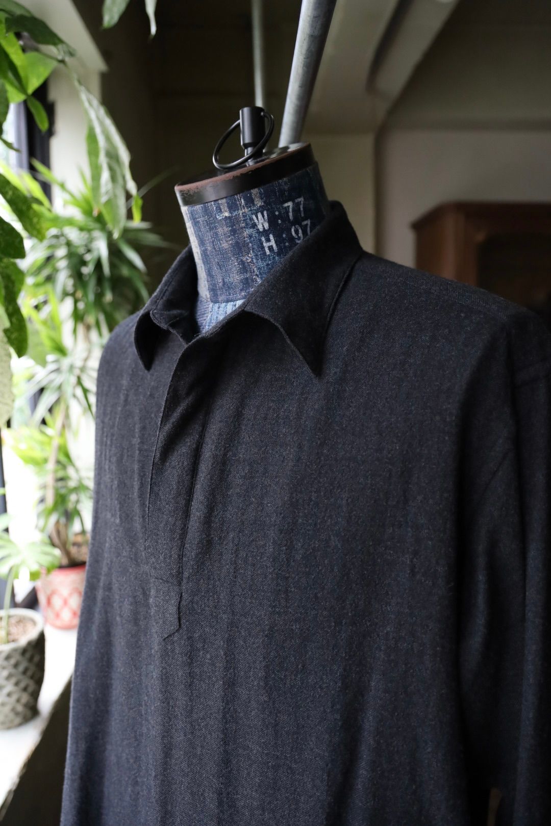 アプレッセ 2025 STYLE2 Wool Skipper Shirt(25AAP-02-11)CHARCOAL☆9月27日(土)発売！