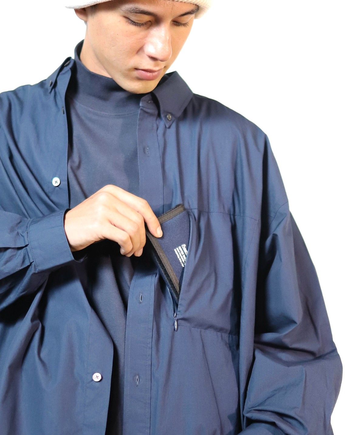 FreshService フレッシュサービスUTILITY B.D SHIRT"NAVY"スタイル