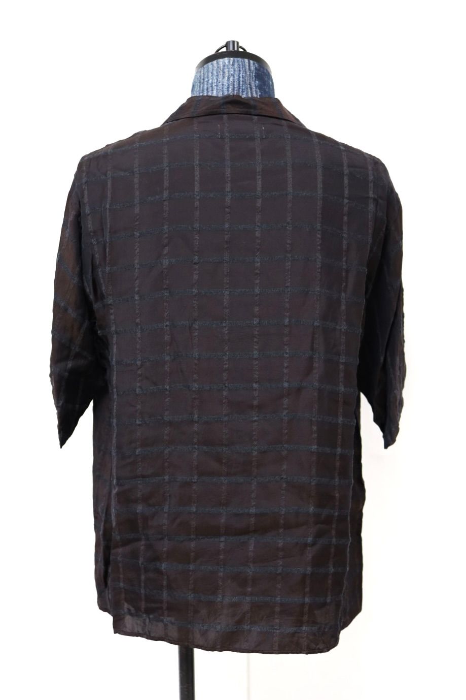 marka 26AW OPEN COLLAR S/S SHIRT(M26C02SH02B)BROWN CHECK☆新作発売！