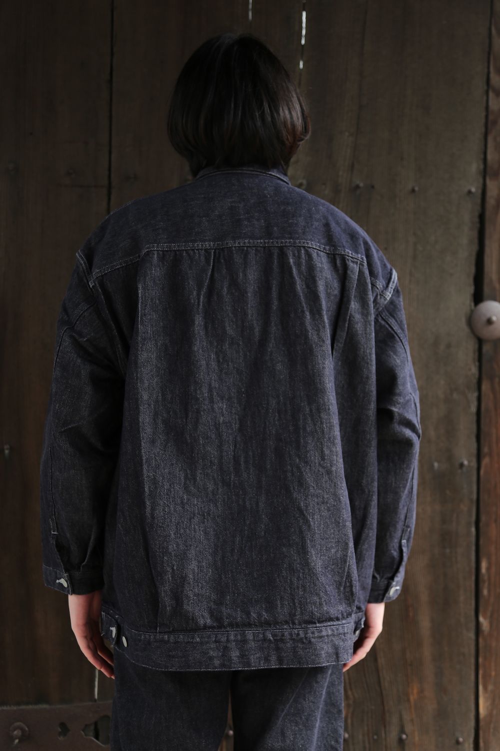 Graphpaper Colorfast Denim Blouson(GM204-30234B) style Graphpaper Colorfast Denim Blouson(GM204-30234B) style