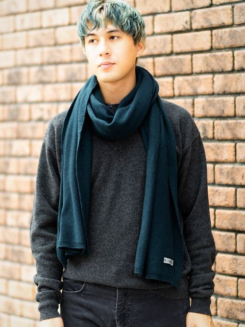 YOKE 26FW Cashmere Long Scarf(YK26FW01386A)Turquoise☆10月10日(土)発売！
