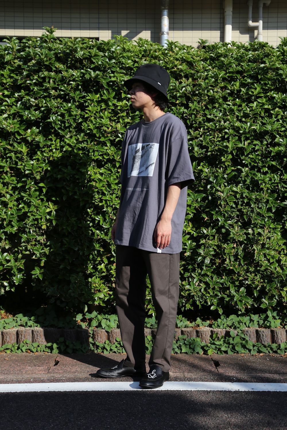 Graphpaper POET MEETS DUBWISE for Graphpaper Oversized Tee “WORDS AND SILENCE” style. 2021.06.21.