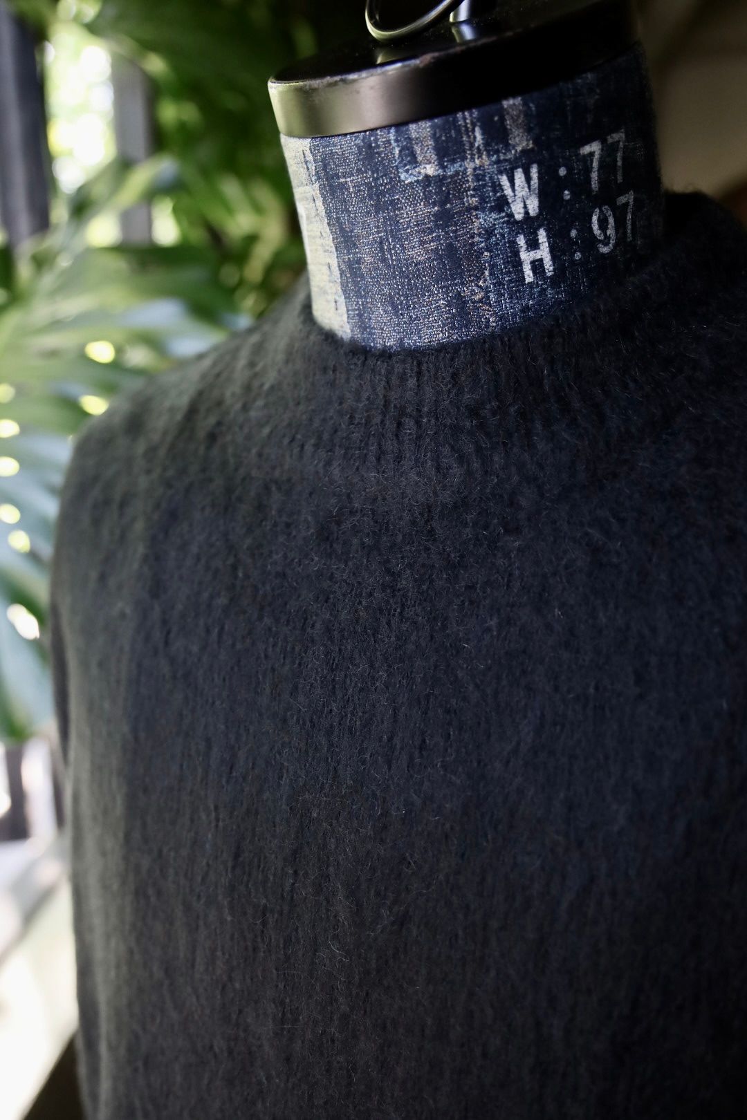 セントマイケル24AW CLEAN MOHAIR CR KNIT(SM-YS1-0000-056)BLACK