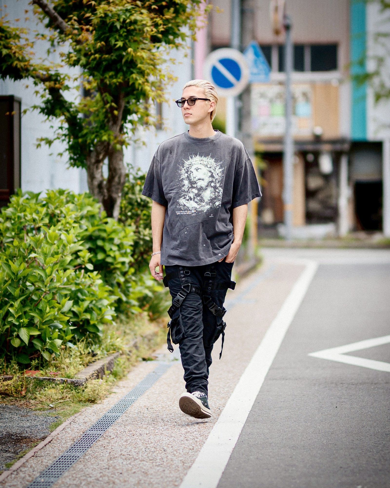 SAINT M×××××× - セントマイケル Tシャツ JESUS SS TEE(SM-HR8