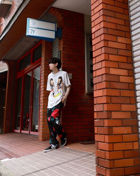©SAINT M×××××× ×WILDSIDE YOHJI YAMAMOTO PAJAMA PANTS markスタイル