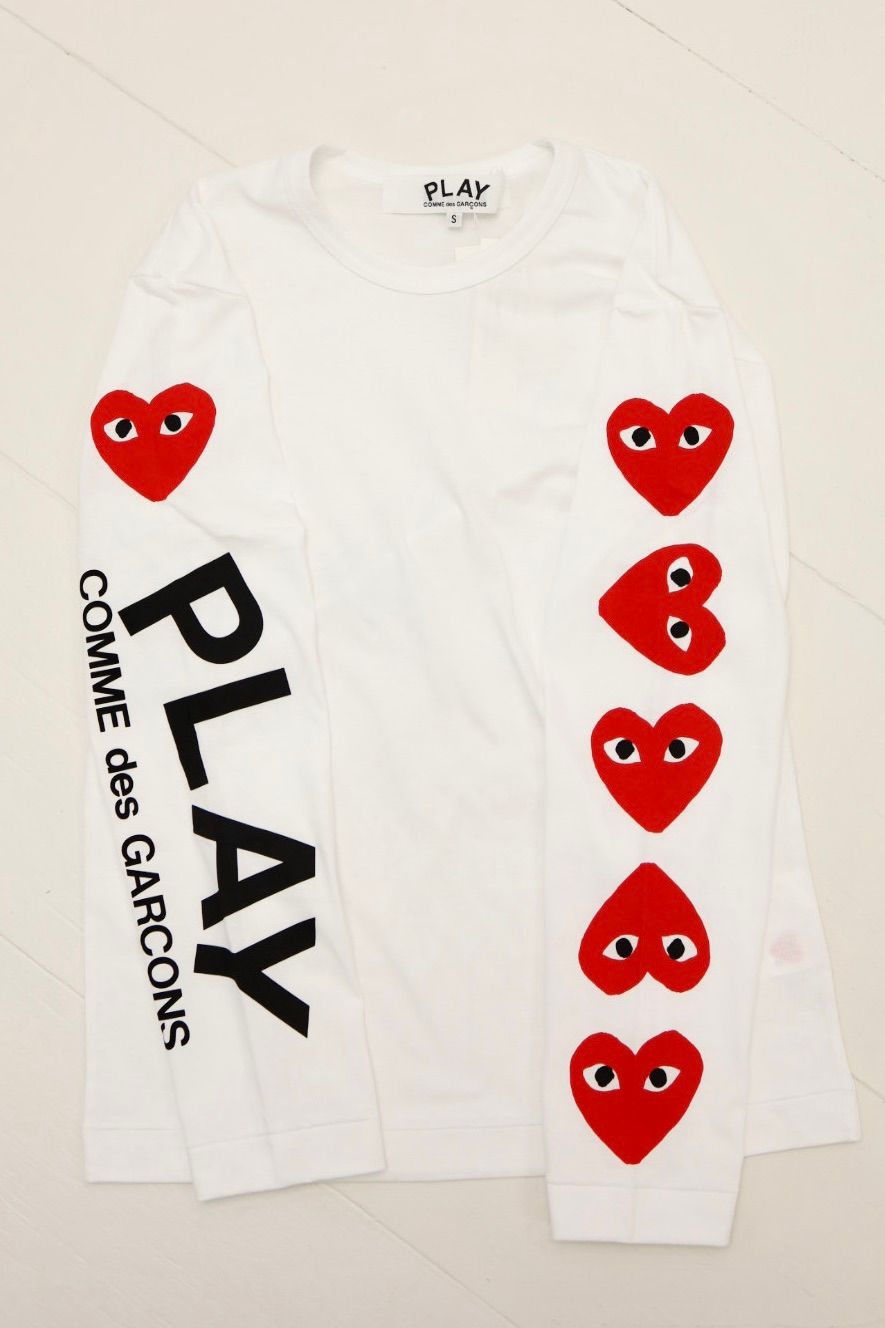 PLAYプレイコムデギャルソン スリーブロゴプリントTシャツ ☆11月1日(土)発売！