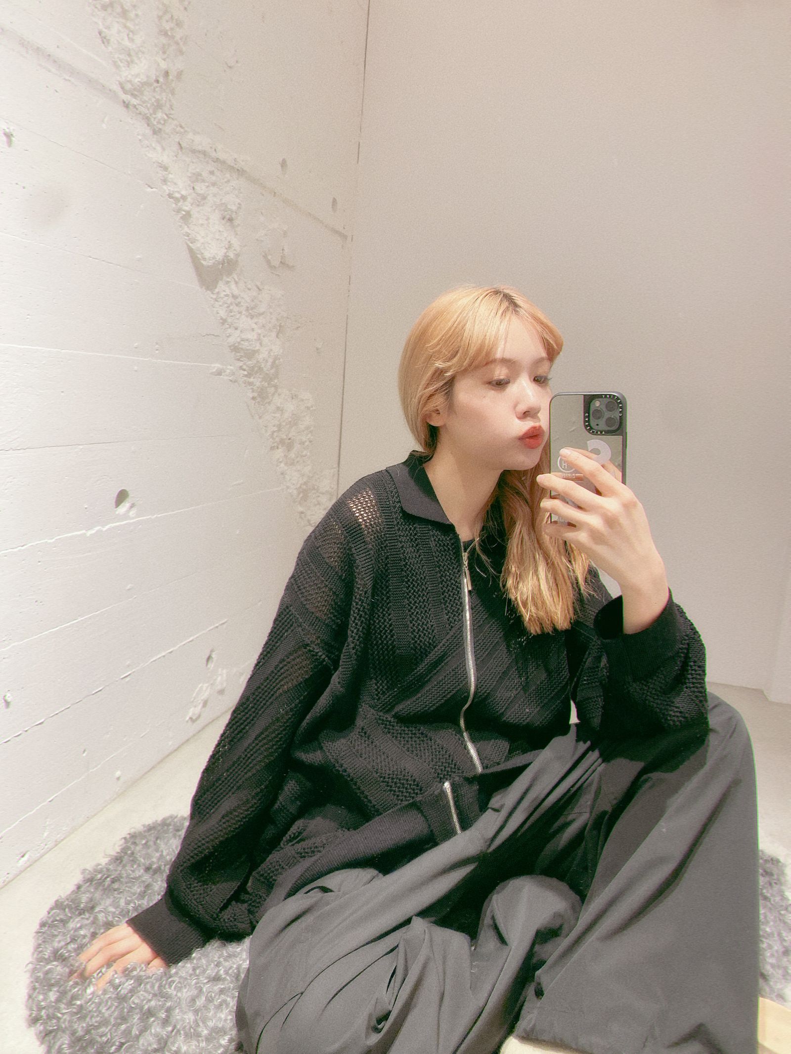YOKE - ヨーク24SS COTTON MESH STRIPE ZIP-UP CARDIGAN YOKE - ヨーク24SS COTTON MESH STRIPE ZIP-UP CARDIGAN
