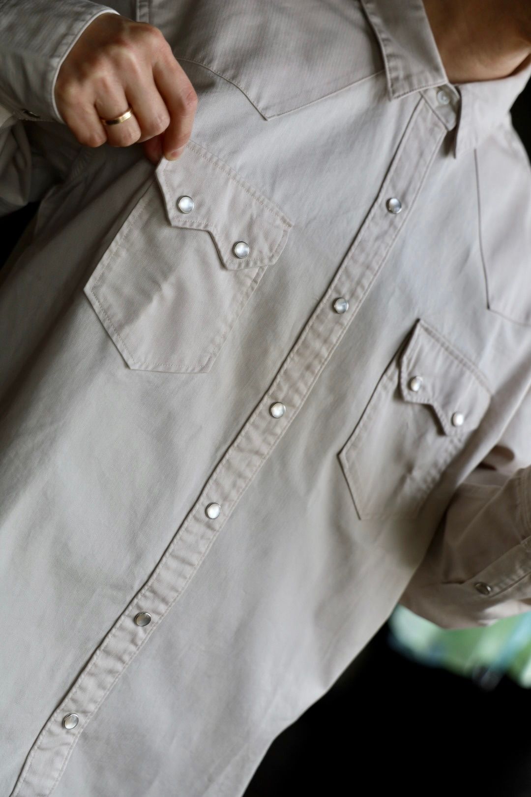 ファウンダ 25SS WESTERN SHIRT(015D251004)BEIGE