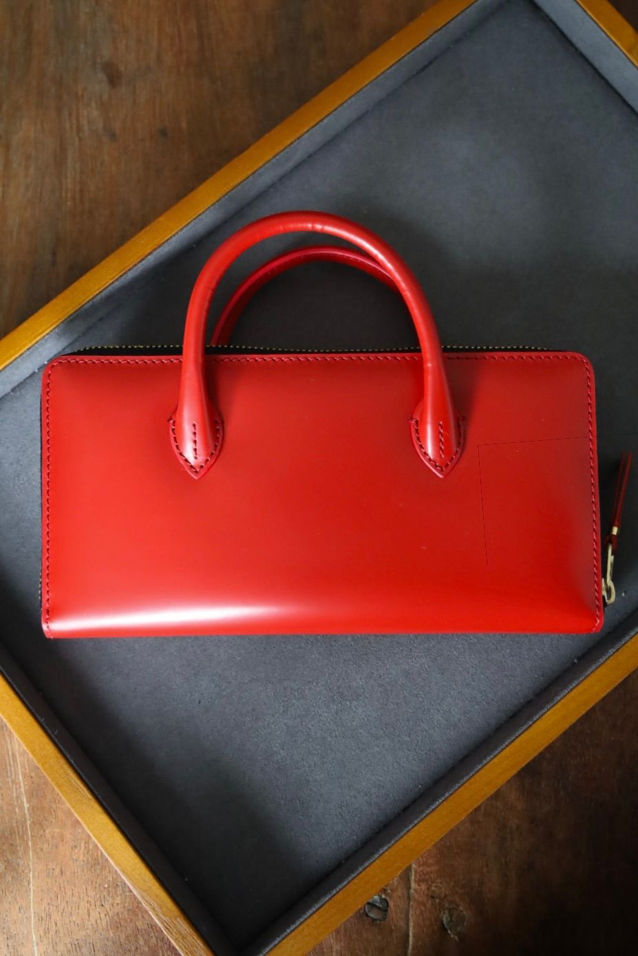 コムデギャルソン 財布 HANDELS BIFOLD ZIP LONG WALLET (8Z-U110-051)RED☆9月27日発売！