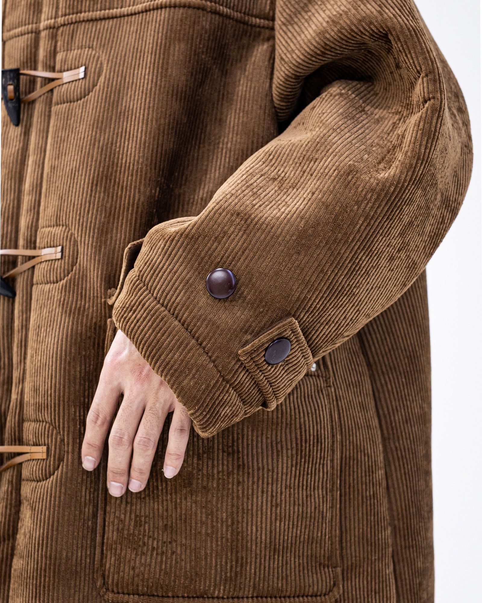 フレッシュサービス SHERPA CORDUROY DUFFLE COAT(FSC254-10064)BROWN