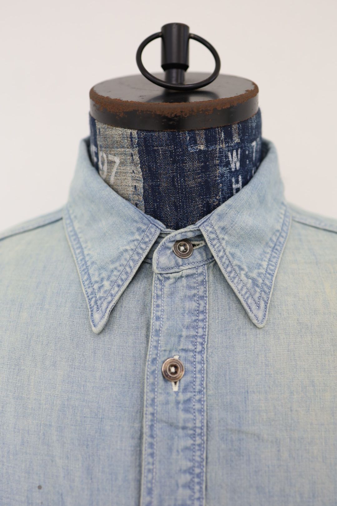 BOW WOW 26FW METAL BUTTON CHAMBRAY SHIRT(BWU-MBCS) INDIGO☆9月26日(土)発売！