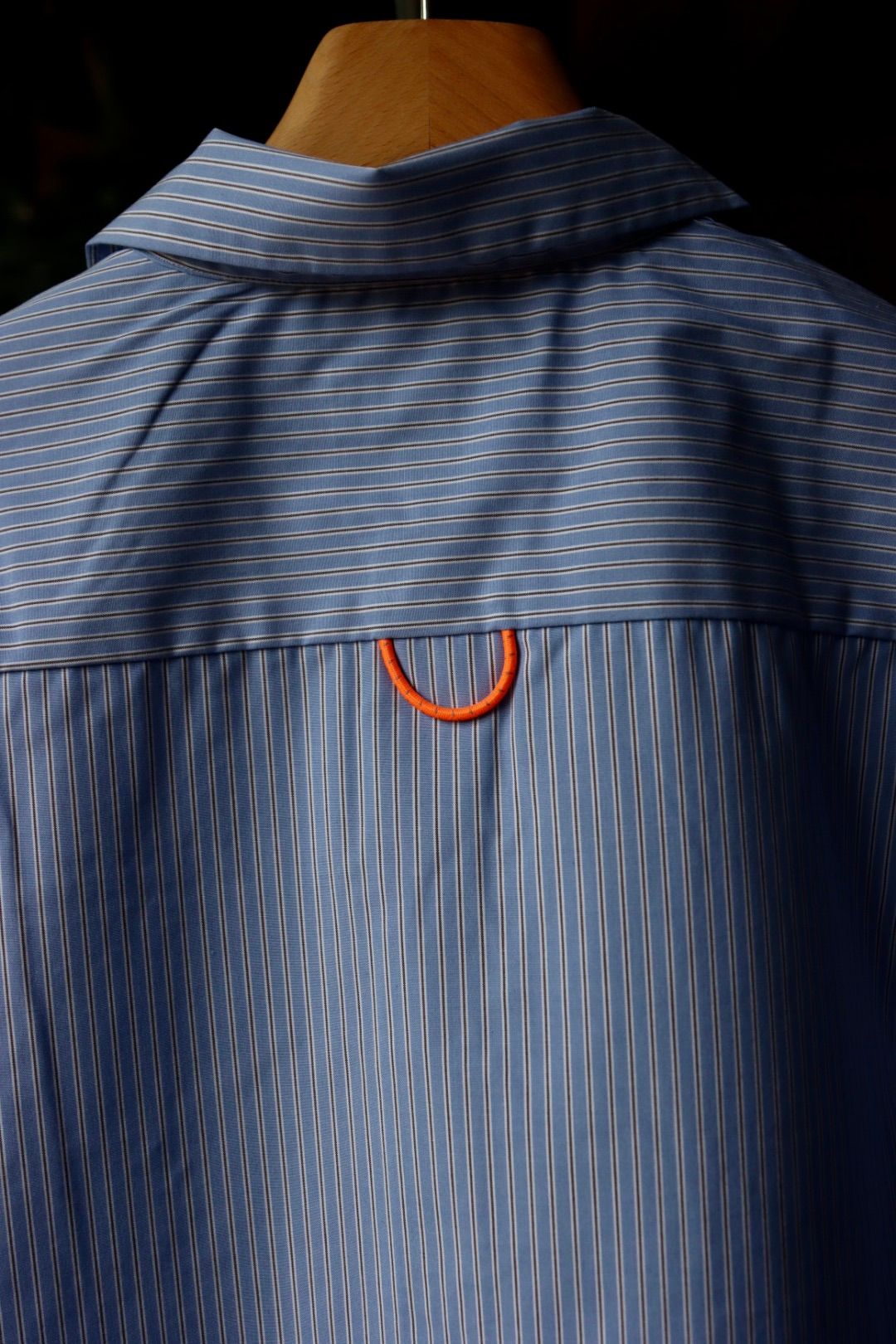 セダンオールパーパス23FW OVAL LOGO WORK SHIRT(SD23F-SH01)BLUE STRIPE