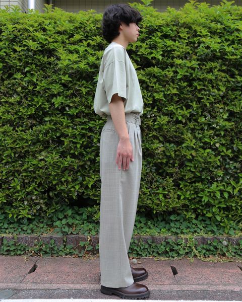 YOKE SIDE OPEN COUBLE-BREASTED JACKET(YK21SS0193J) style. 2021.04.23.
