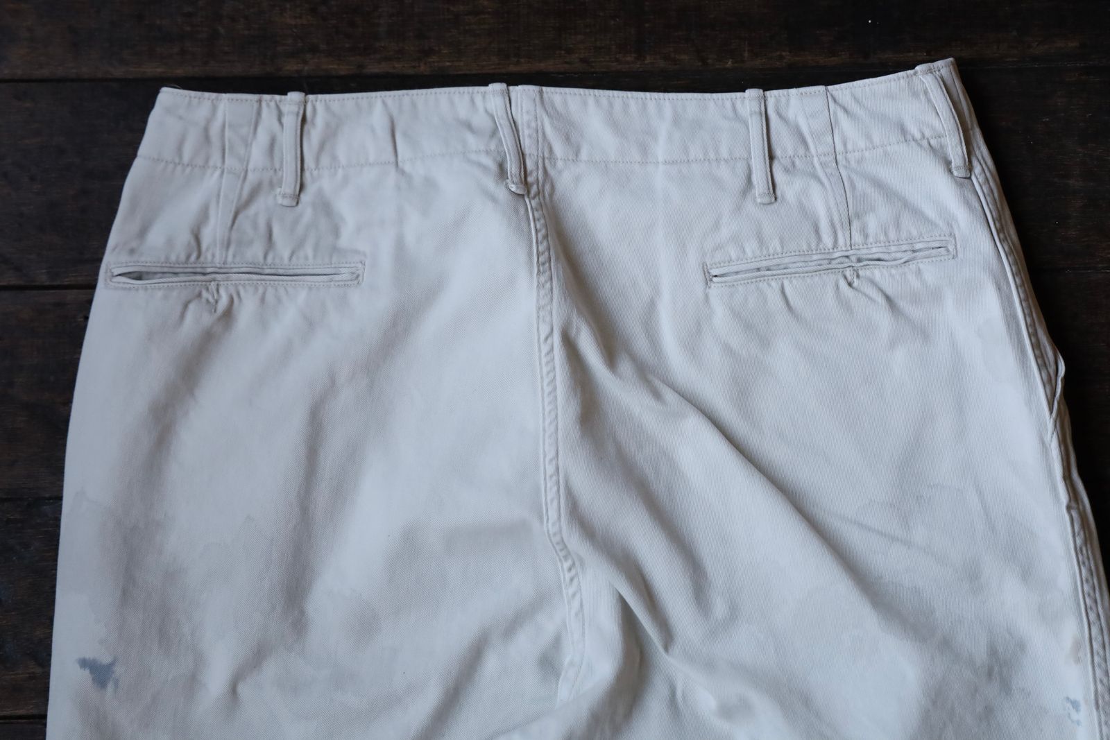 BOW WOW バウワウ パンツ STAINED WORK TROUSERS(BW251-SWT)O.BEIGE AGING