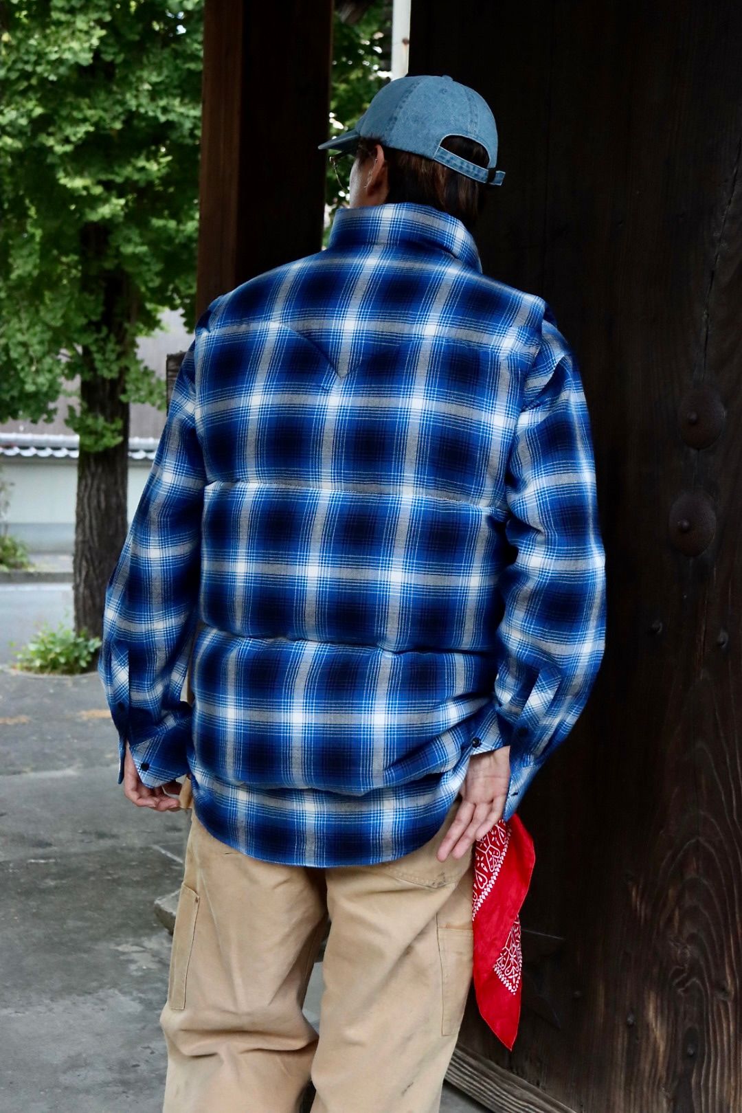RAFU23AW RMFC DOWN VEST W/EMB'D "BLEU"スタイル