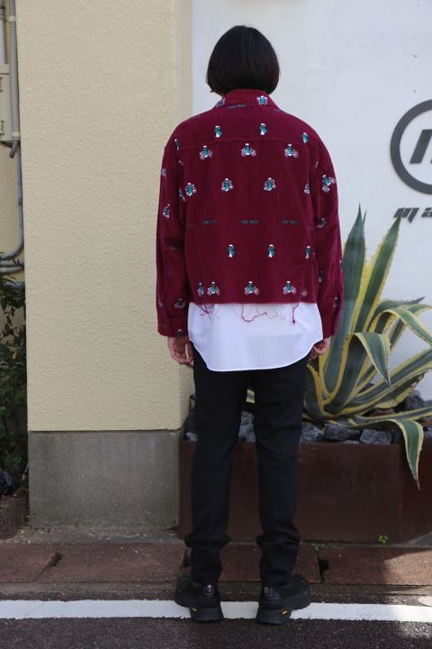 doublet VETNAM EMBROIDERY COURDUROY JACKET PINK style.2020.11.22.