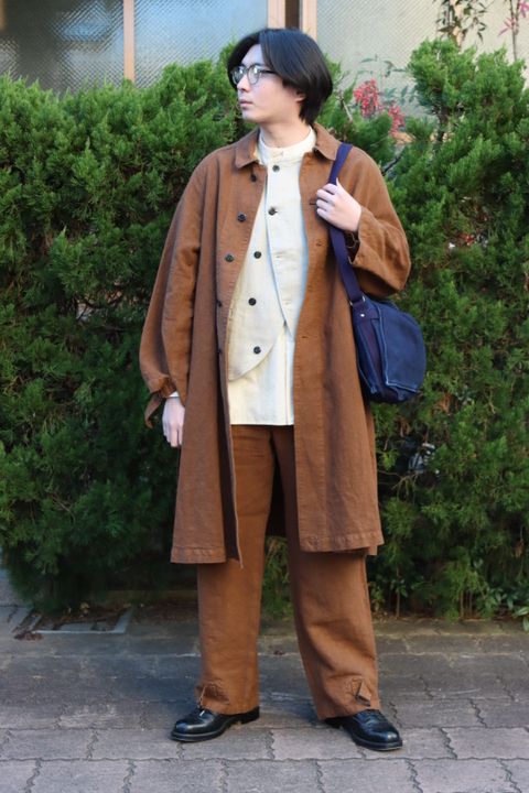 Ets.MATERIAUX M38 Motor cycle coat"BROWN"style.