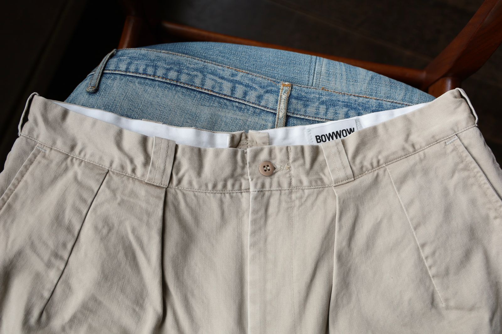 BOW WOW バウワウ BANDANA REMADE CHINO SHORTS (BW251-BRCS)KHAKI BANDANA REMADE