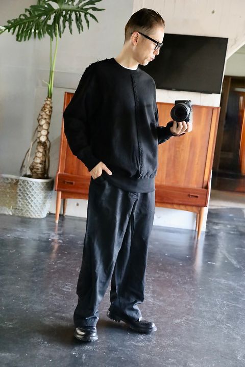 COMME des GARCONS HOMME 綿裏毛製品洗いスウェットスタイル.2025.9.5.