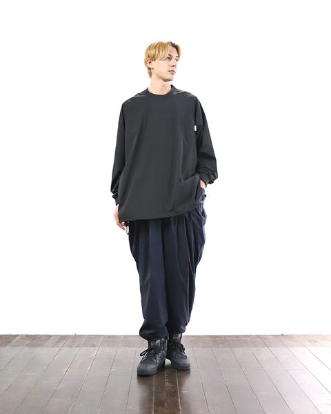 S.F.C-Stripes For Creative- 24SS 新作BIG NYLON LS TEE&WIDE TAPERED EASY PANTS style 2024.2.22