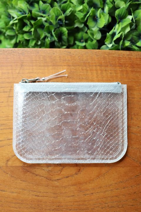 コムデギャルソン 財布 SNAKE TRANSPARENT ZIP POUCH(小)(8Z-T810-051)☆6月28日(日)発売！