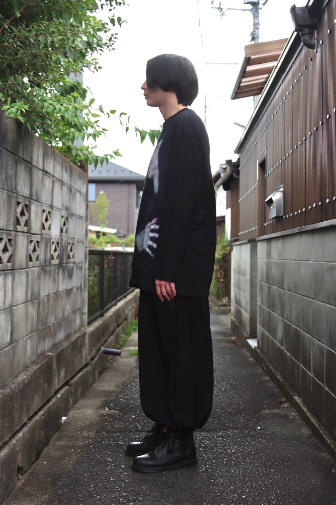 Yohji Ymamoto 新作 PRINT SWITCHING LONG SLEEVE style.2022.7.10 ※7月13日(水)発売