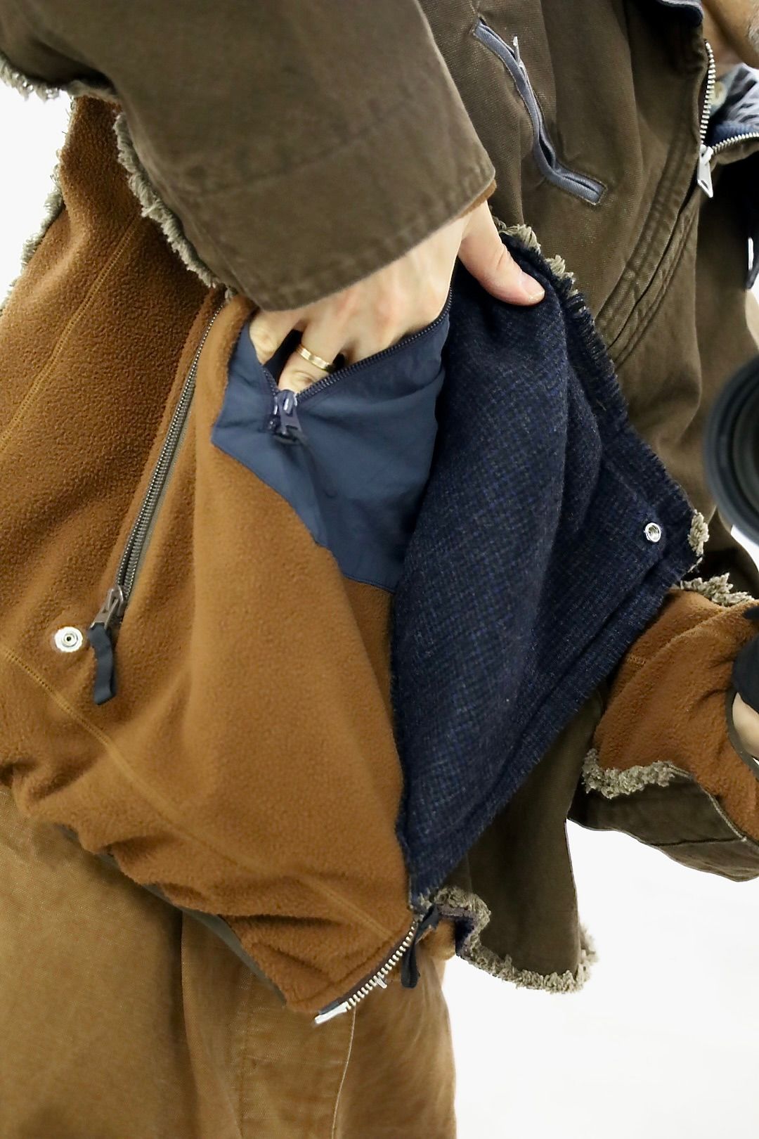 YOKE ヨーク26SS Connected Work Jacketスタイル