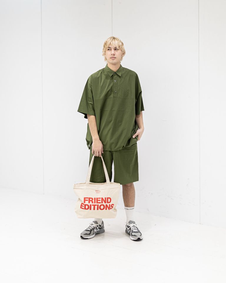 FreshService CRISP COTTON ANORAK S/S SHIRT (KHAKI) 新作発売！
