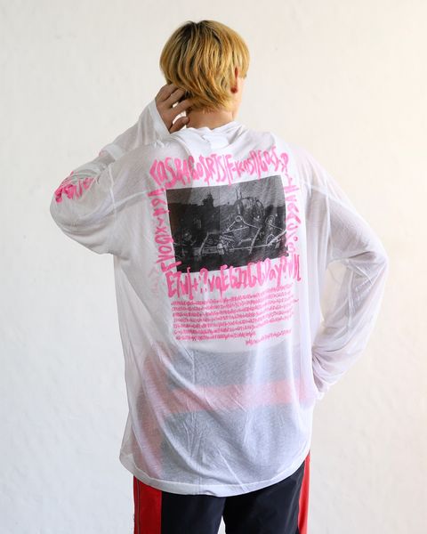 doublet 24SS 新作SEE-THROUGH PRINT LONG SLEEVE T-SHIRT style 2024.2.17