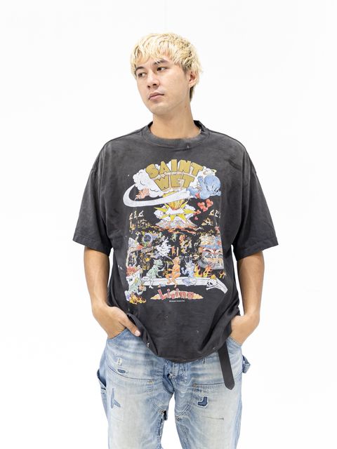 セントマイケル 26AW LIVING_SS T-SHIRT(SM-MK1-0000-008) BLACK☆9月19日(土)発売！
