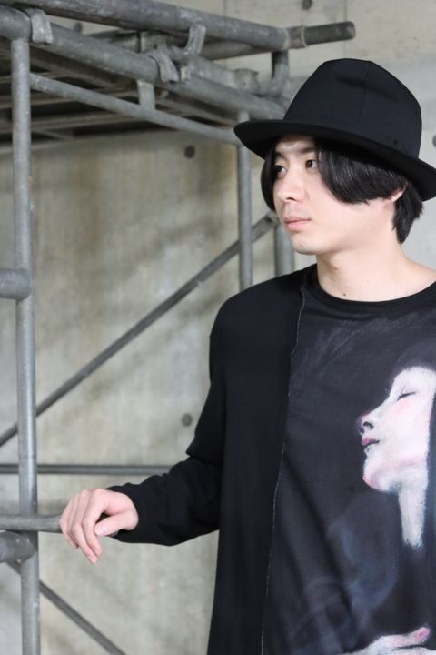yohji yamamoto PRINT SWITCHING LONG SLEEVE style.2022.7.31