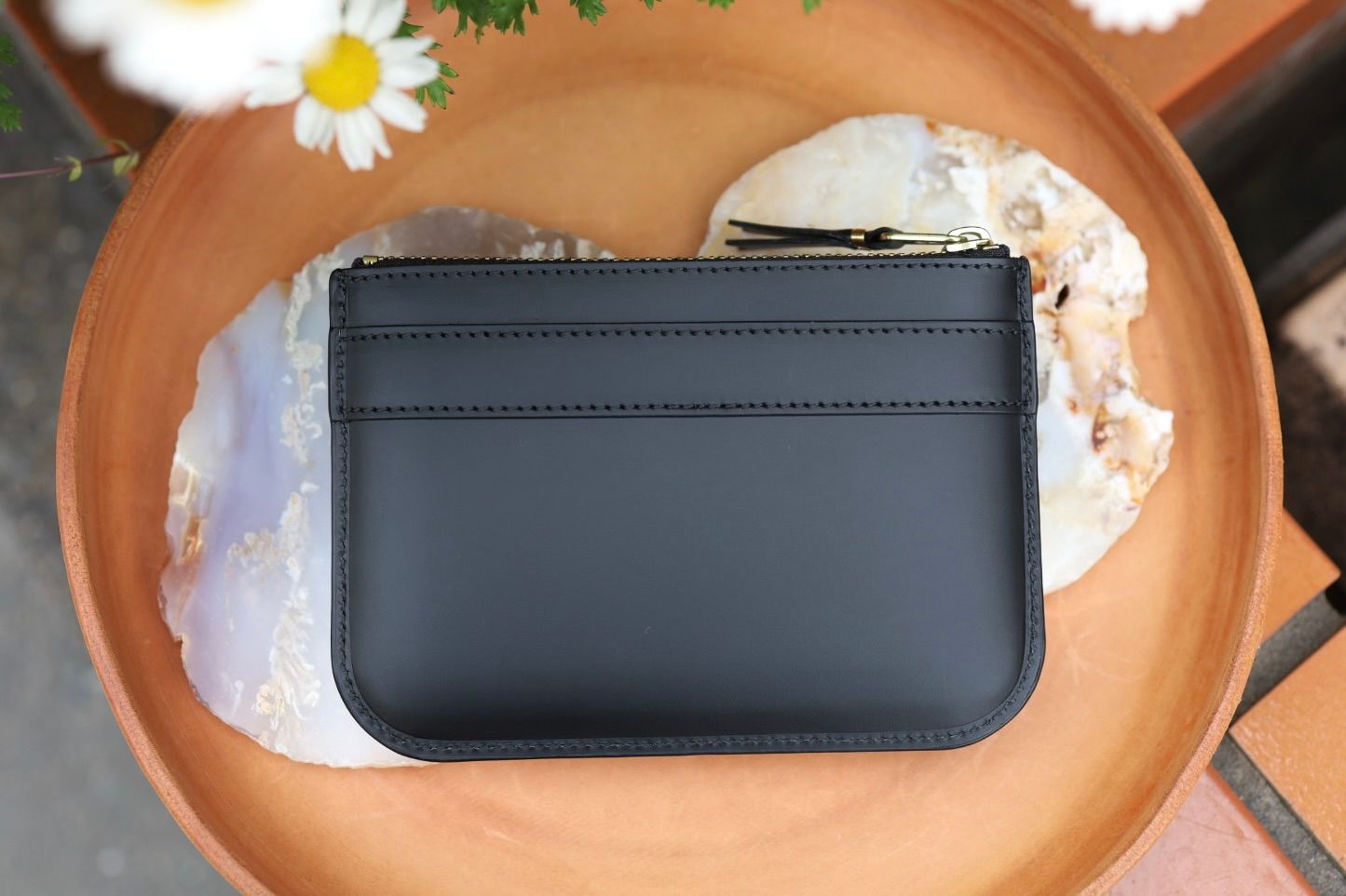 コムデギャルソン 財布Big Bow Zip Pouch(8Z-O810-051)Black