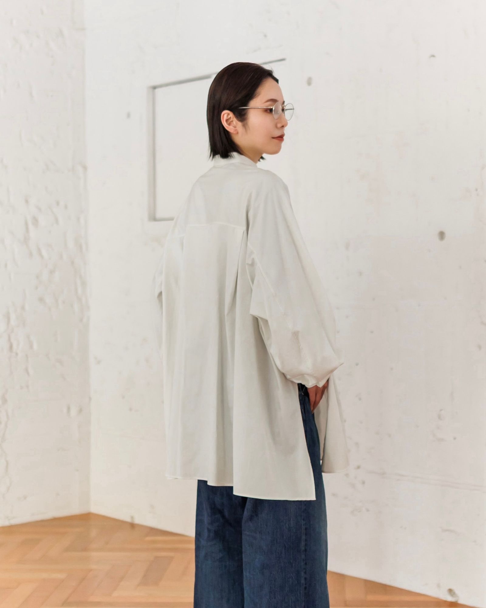 Graphpaper - Graphpaper 25SS WOMENS Silicon Poplin Deep Slit