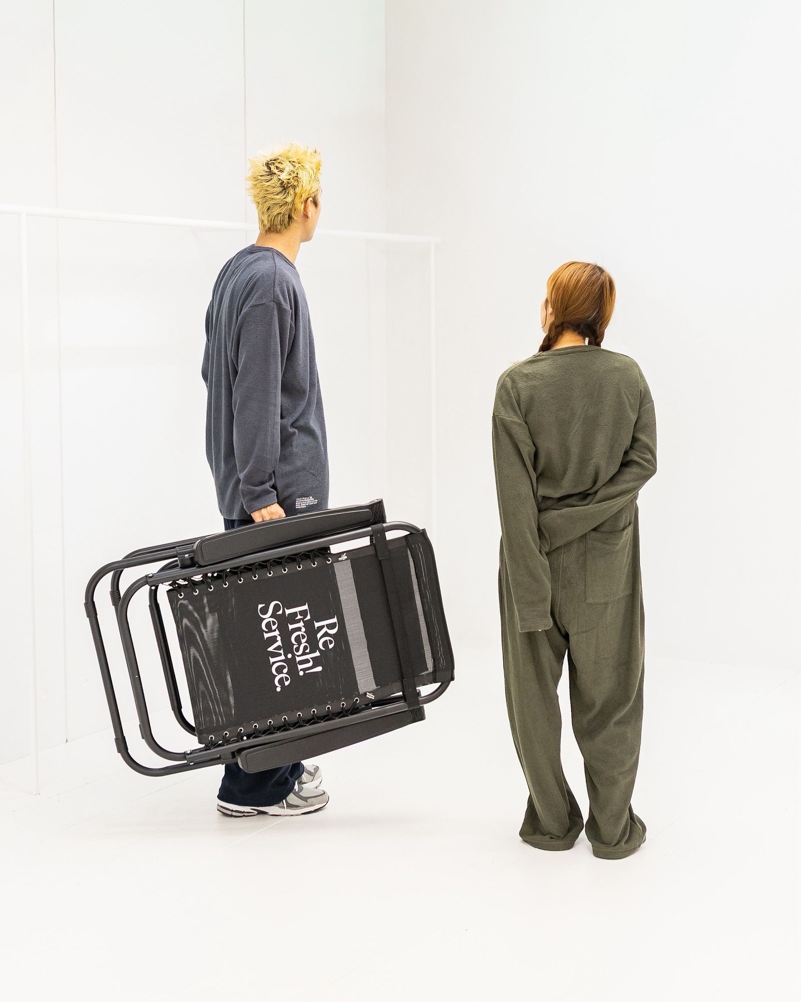 ReFresh!Service. “UTILITY PILE L/S SET-UP”(KHAKI)