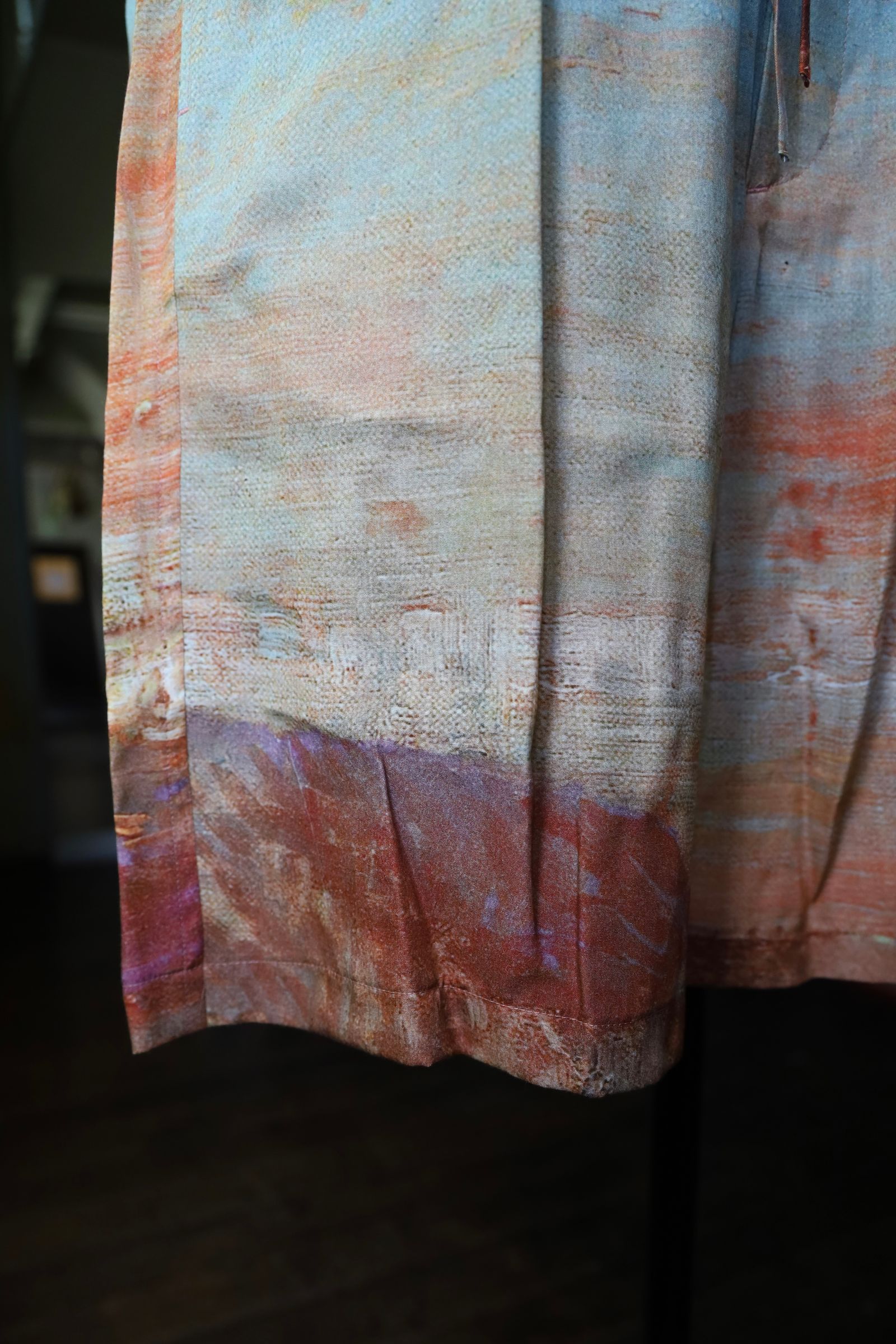 ヨーク24SS LANDSCAPE PRINTED EASY SHORTS(YK24SS0711P)ORANGE☆5月3日(金)発売！
