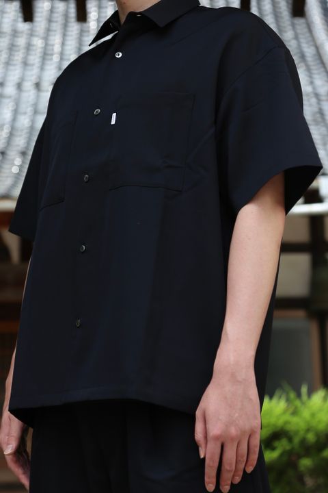 Graphpaper Selvage Wool S/S Oversized Box Shirt(GM212-50260) style.2021.6.19.