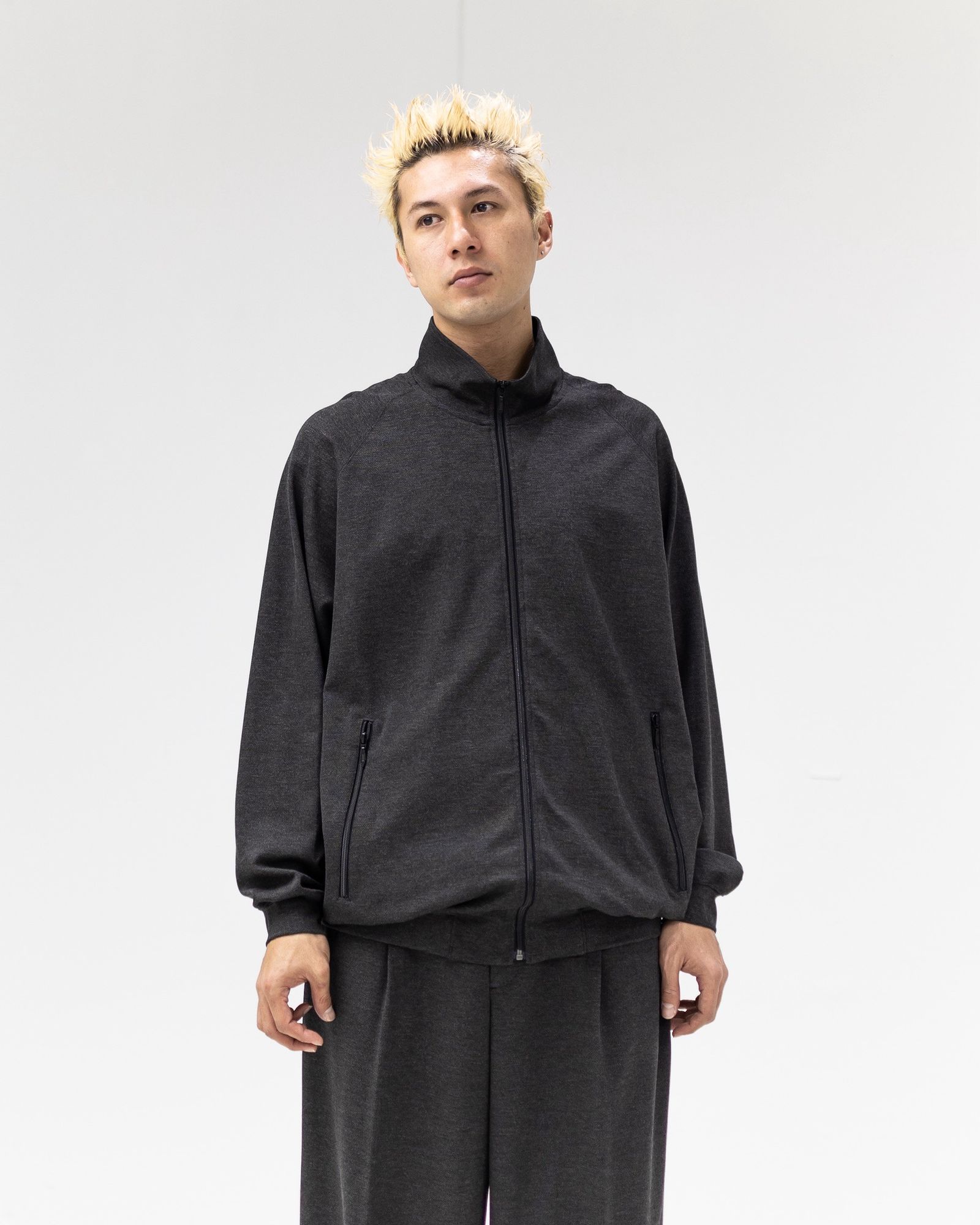 グラフペーパー 25AW SIDOGRAS Melange Ponte Track Blouson(GM254-30050)GRAY☆11月29日(土)発売！