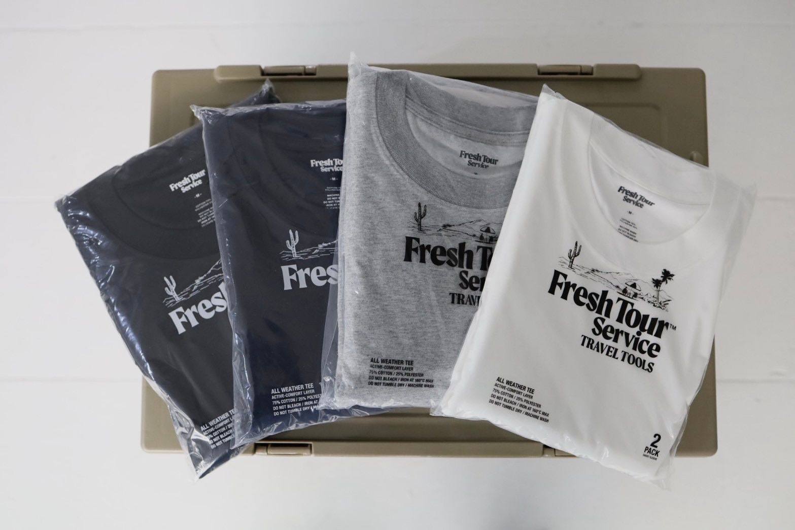 フレッシュサービス 2-PACK ALL WEATHER TEE(FSP261-70061)GRAY☆1月17日(土)発売！