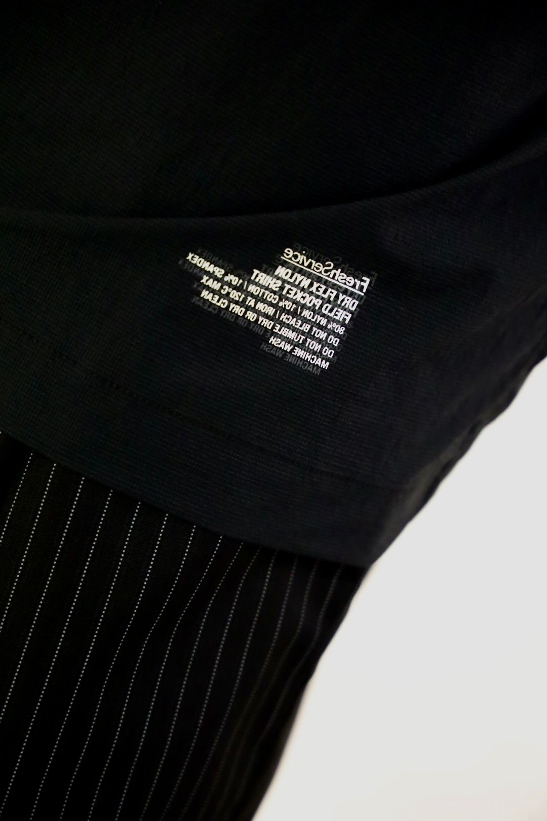 フレッシュサービス DRY FLEX NYLON FIELD POCKET SHIRT(FSC262-50116)BLACK