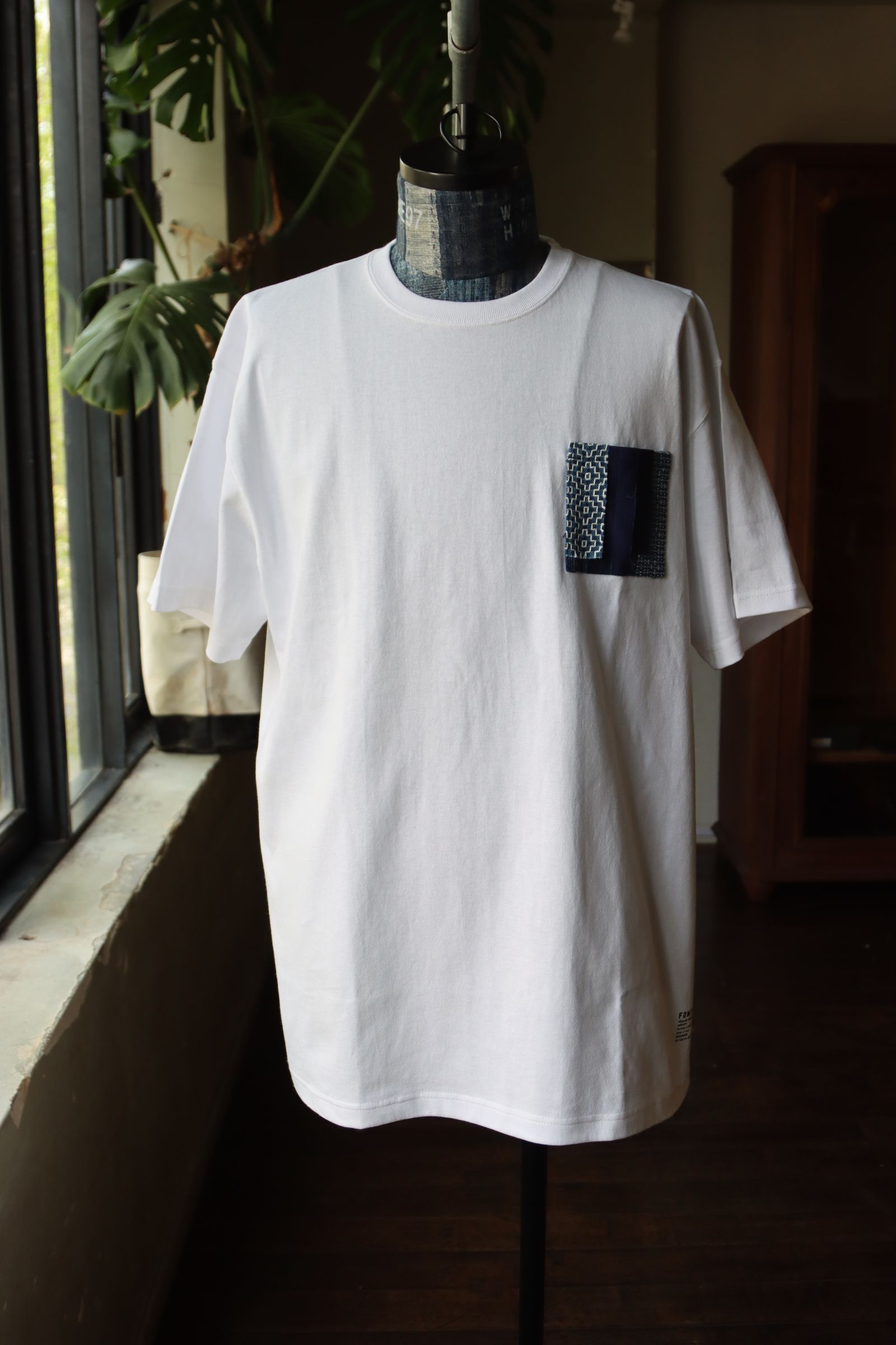 ファンダメンタル ポケットTシャツ OBI POCKET TEE (FA24TE12)WHITE
