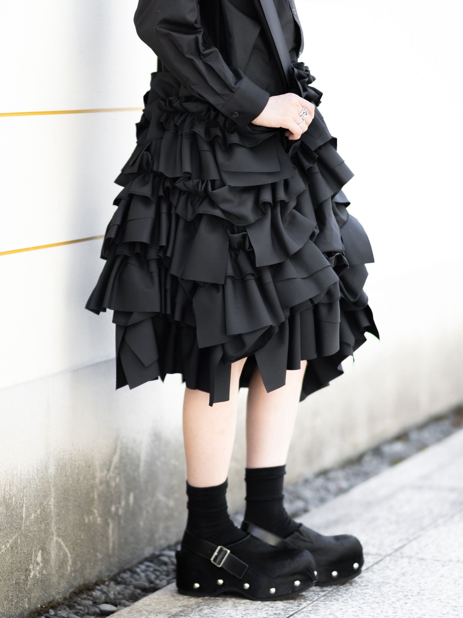 tao 26FW エステルツイルサロペットスカート(TR-A001-051-1)BLACK☆8月7日(金)発売！