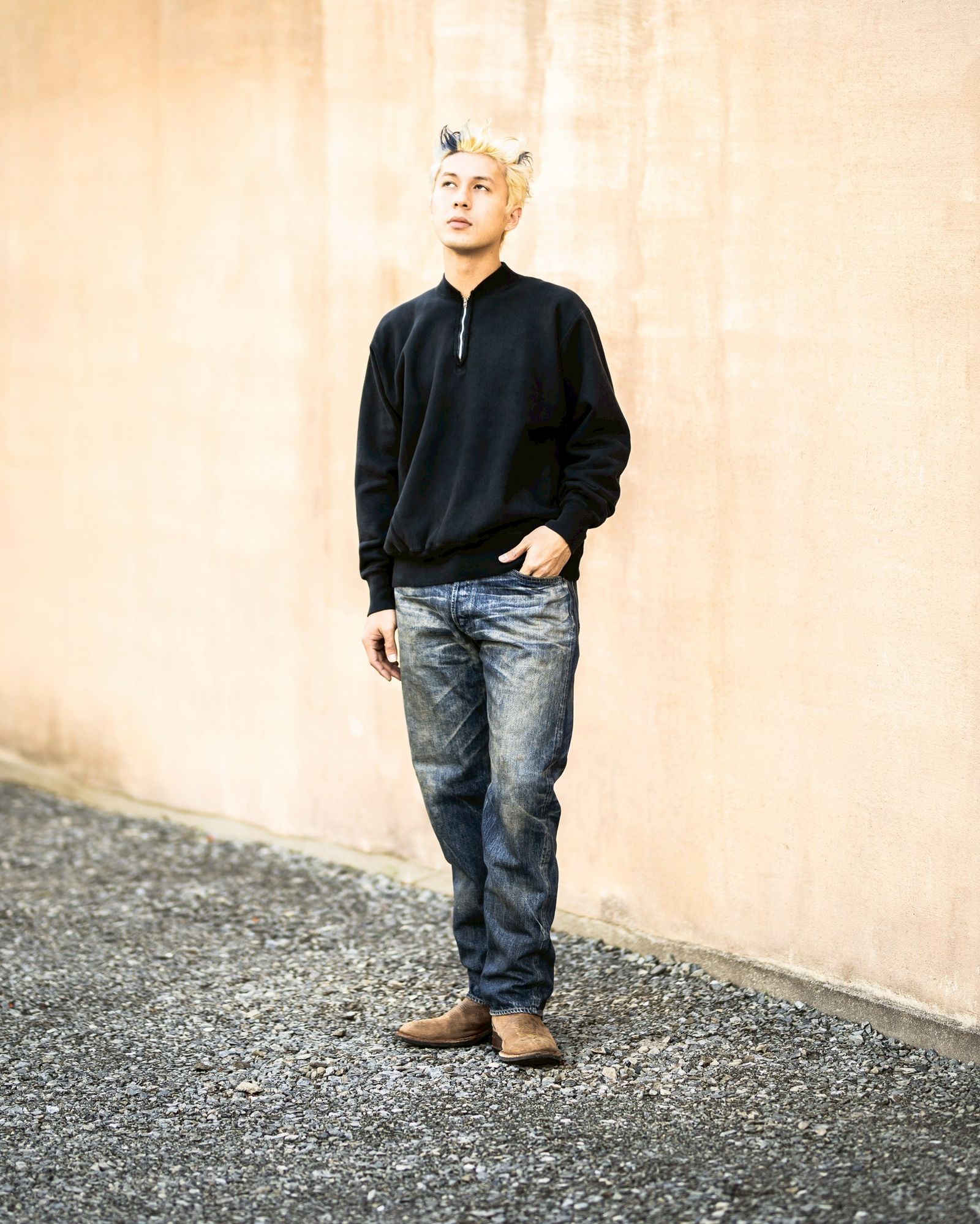 アプレッセ 2026 STYLE1 Vintage Half Zip Rib Collar Sweatshirt(26SAP-05-11)BLACK☆12月13日(土)発売！