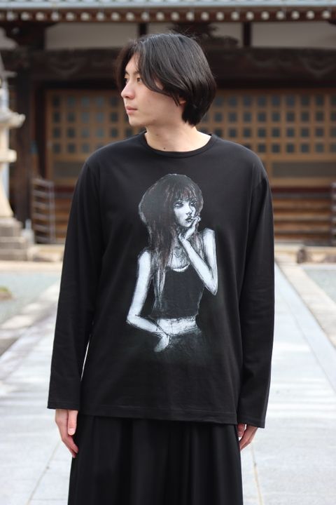 yohji yamamoto MAHABARA PLAIN STITCH WOMAN PRINT LONG SLEEVES style.2022.1.30 ※2月2日発売