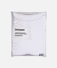 グラフペーパー パックTシャツ 2-Pack Crew Neck Tee (WHITE)