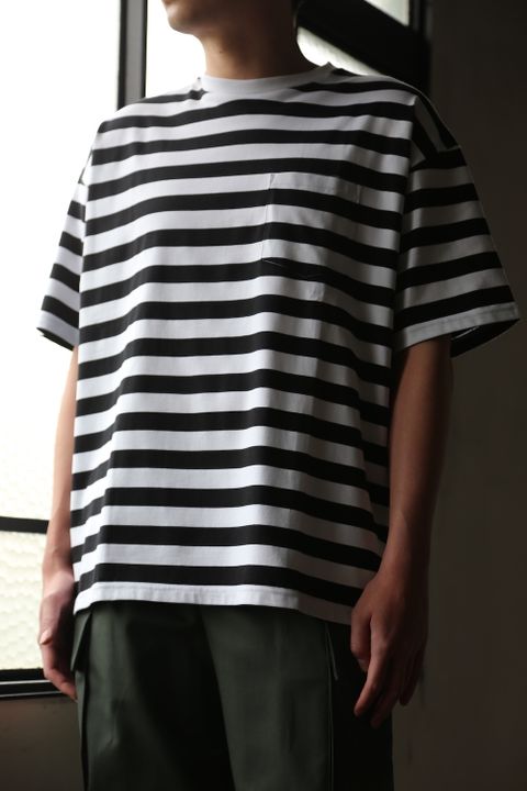 Graphpaper Border S/S Pocket Tee style.2021.5.2.