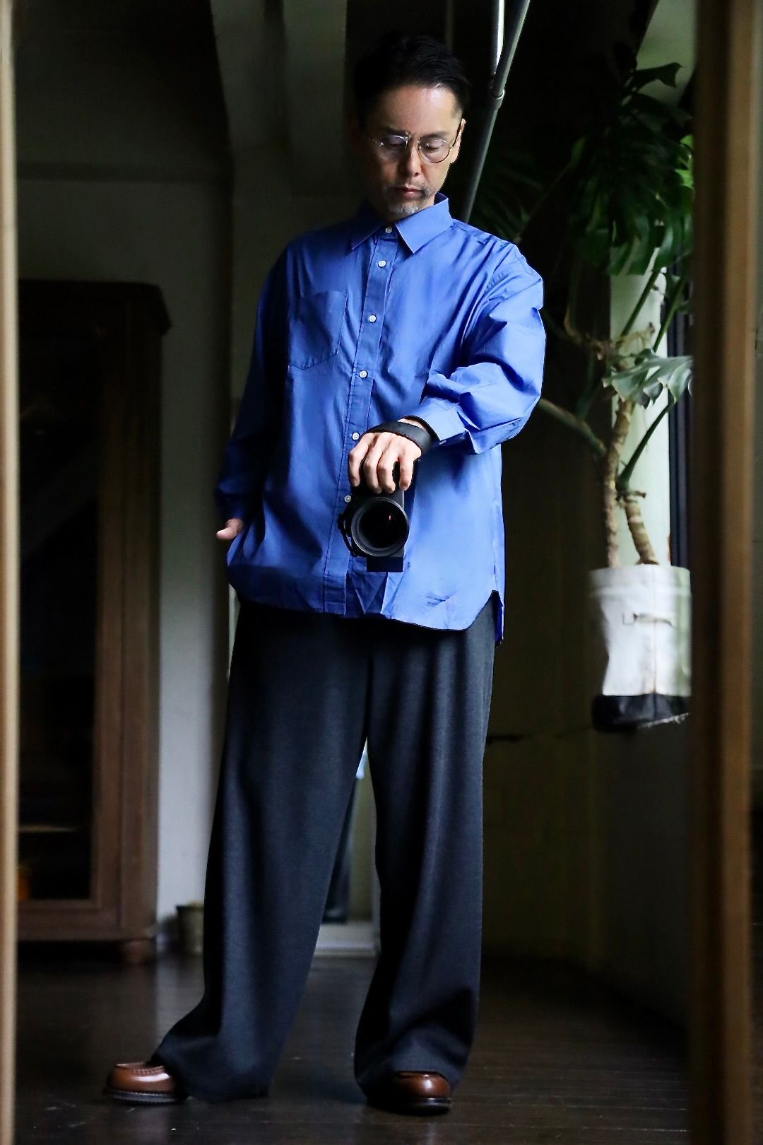 フレッシュサービス CORPORATE UNIFORM L/S SHIRT(FSC253-50105B)BLUE☆8月9日(土)発売！